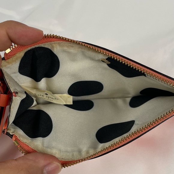 Kate Spade Cedar Street Slim Bee Salmon Saffiano Leather Wristlet - Picture 4 of 8